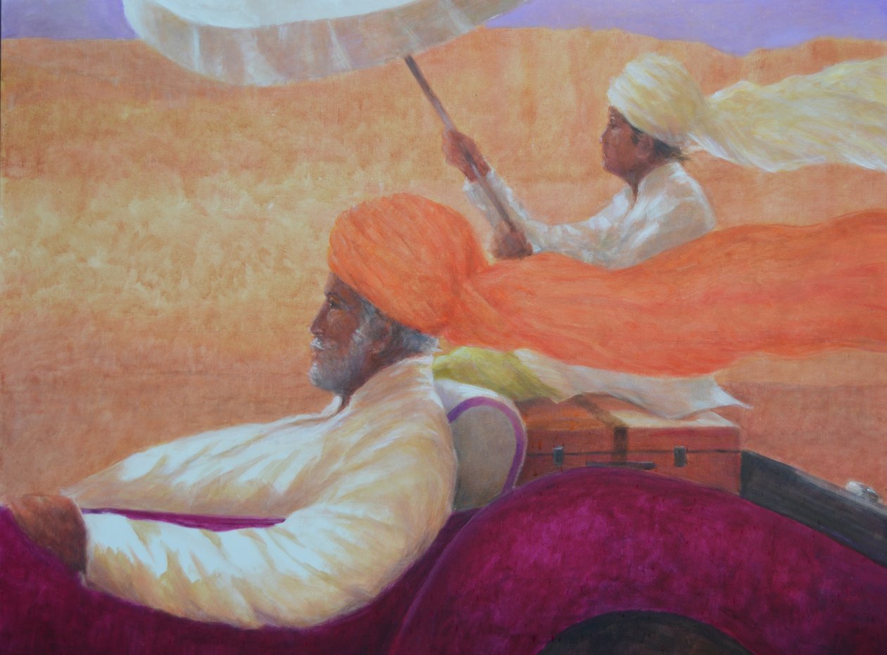 Maharaja och paraply av Lincoln Seligman