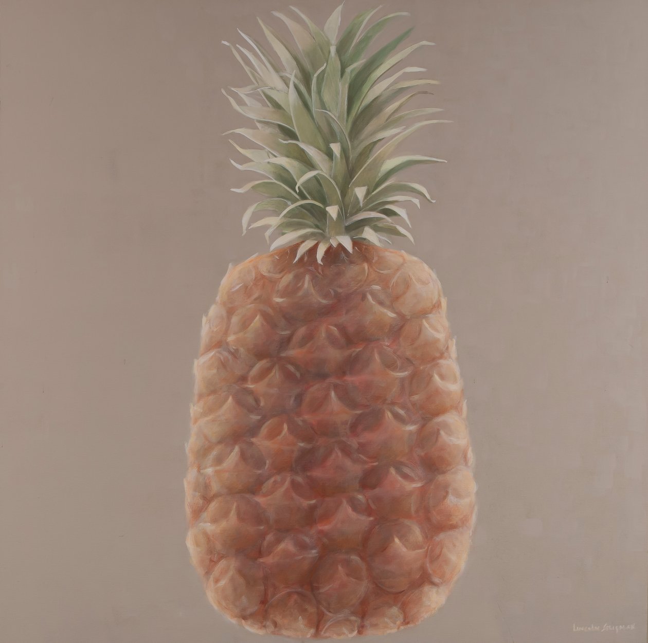 Ananas, 2012 (akryl på duk) av Lincoln Seligman