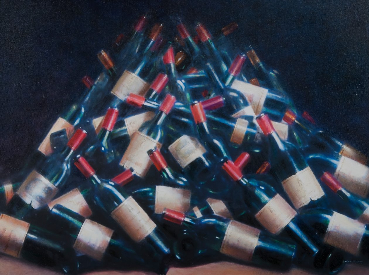 Wine Tasted, 2012 (akryl på duk) av Lincoln Seligman