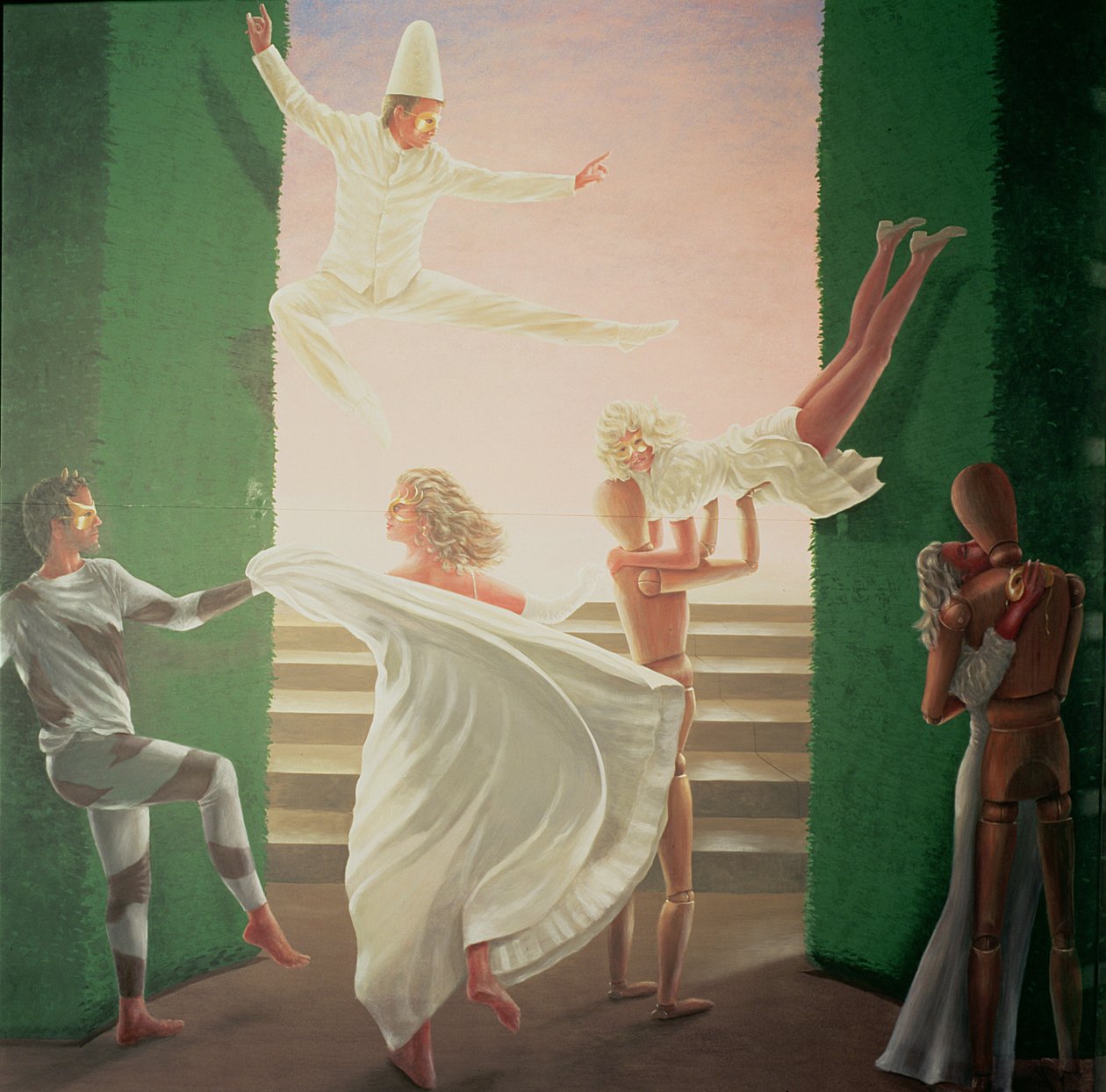 Berkley House Murals - 3 av Lincoln Seligman