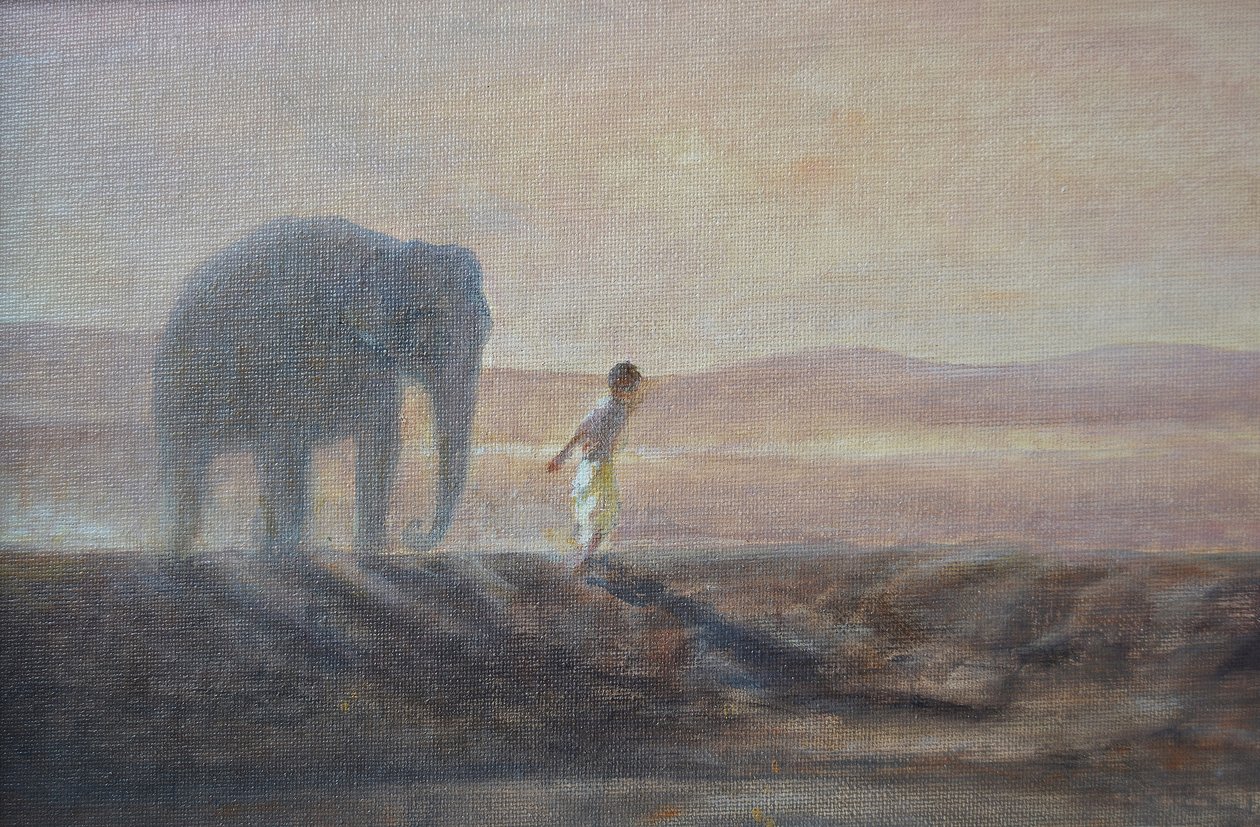 Pojke och elefant av Lincoln Seligman