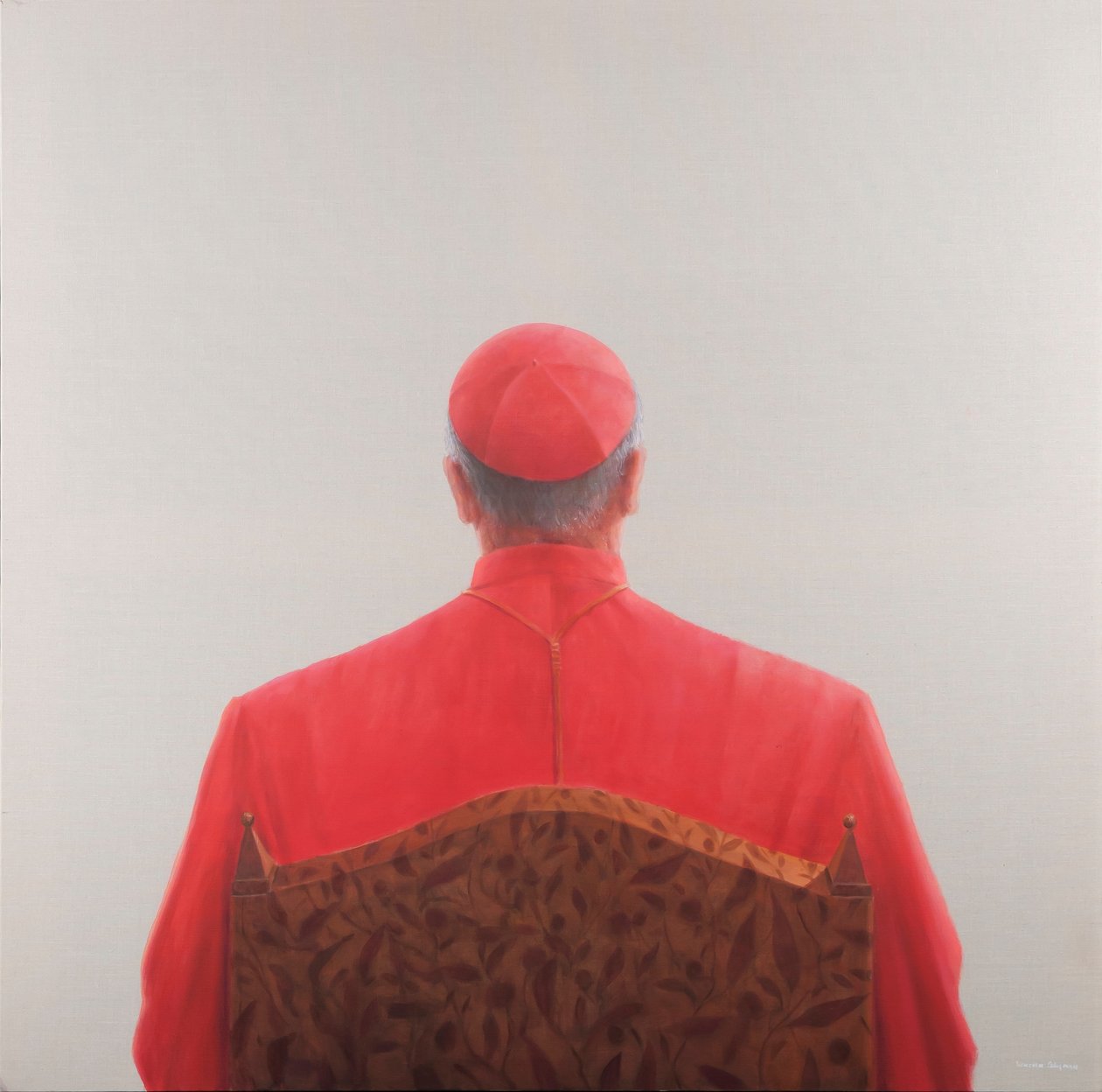 Cardinal, 2012 (akryl på duk) av Lincoln Seligman