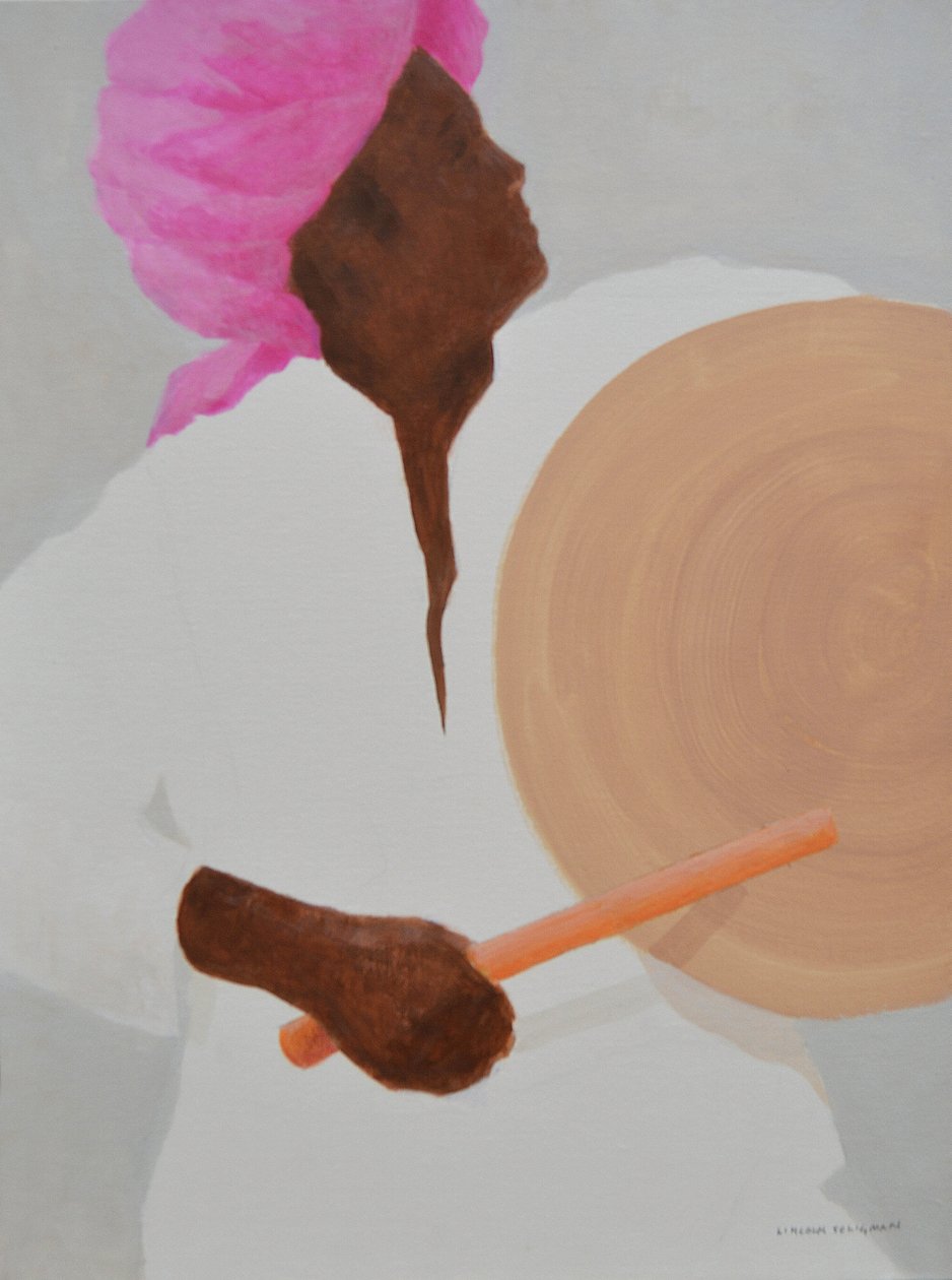 Trummis, rosa turban av Lincoln Seligman