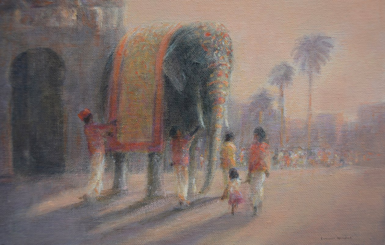 Målad elefant av Lincoln Seligman