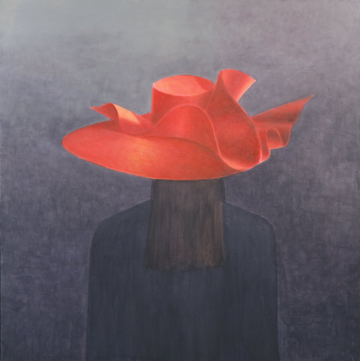 Red Hat, 2004 (akryl på duk) av Lincoln Seligman