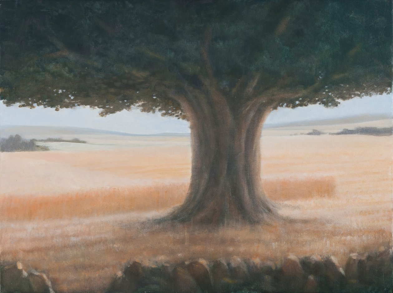 Tree, Holwell, 2012 (akryl på duk) av Lincoln Seligman
