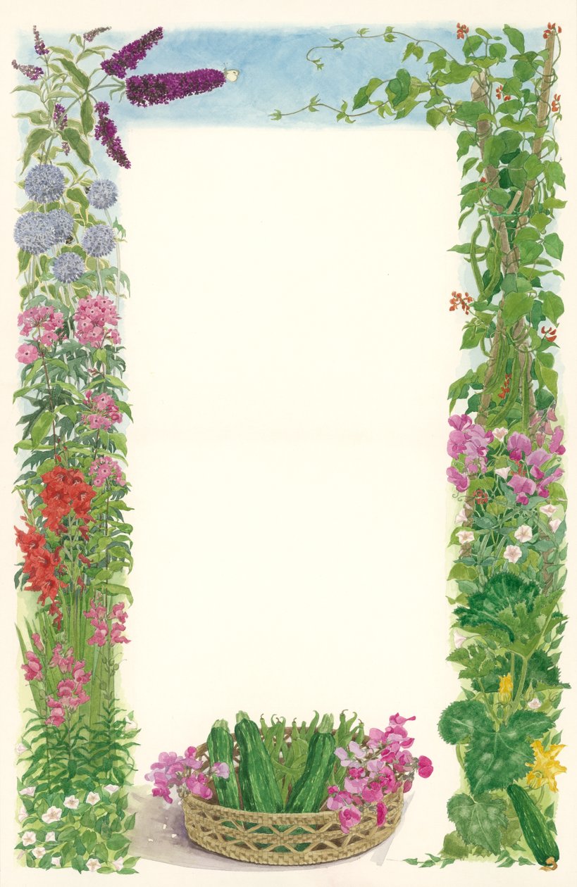 Augusti 1993 (wc på papper) av Linda Benton