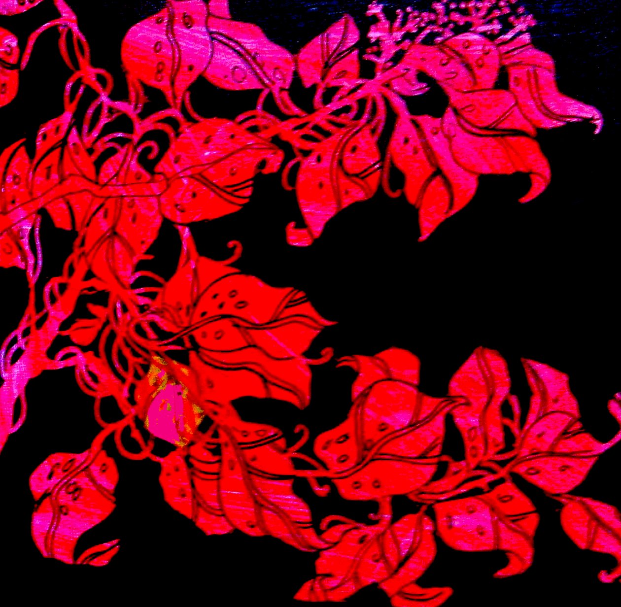 Red for William;s sister, 2017 (blandteknik) av linda arthurs