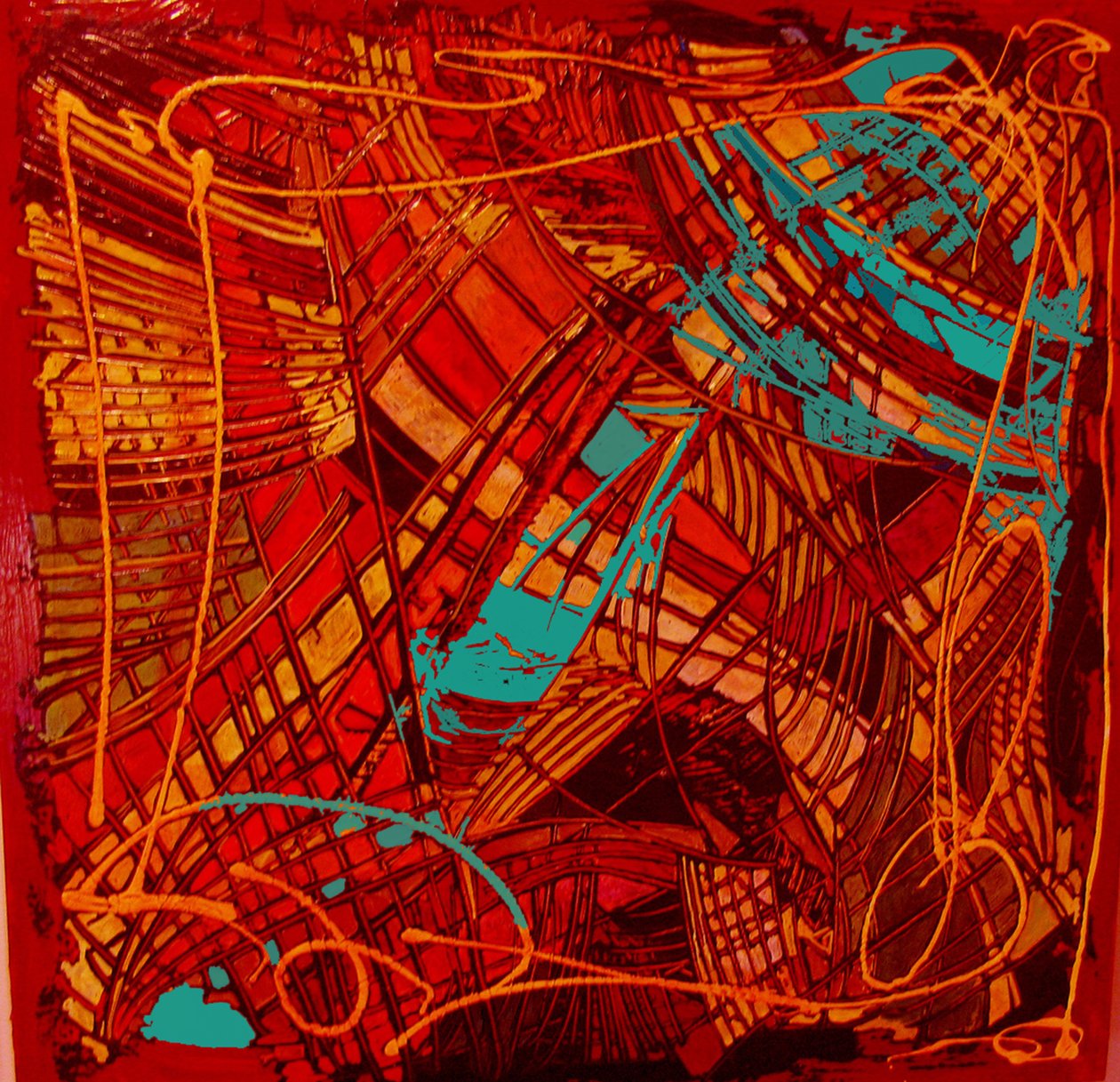 Stained Glass, 2012 (blandad; skiktad) av linda arthurs