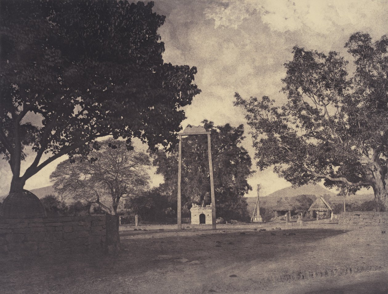 Beekinpully: Permauls gunga på Mariammah Covil,december 1857-januari 1858 (foto) av Linnaeus Tripe