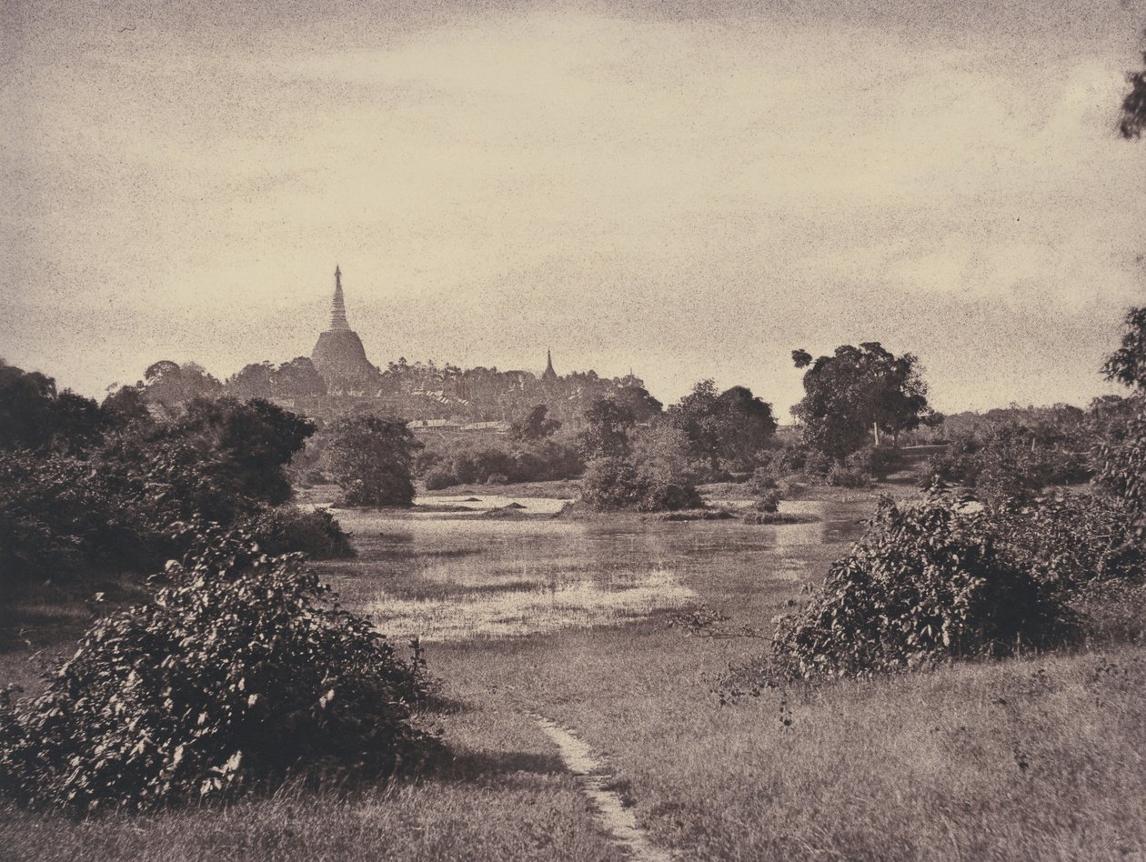 Rangoon: Vy nära sjön,november 1855 (foto) av Linnaeus Tripe