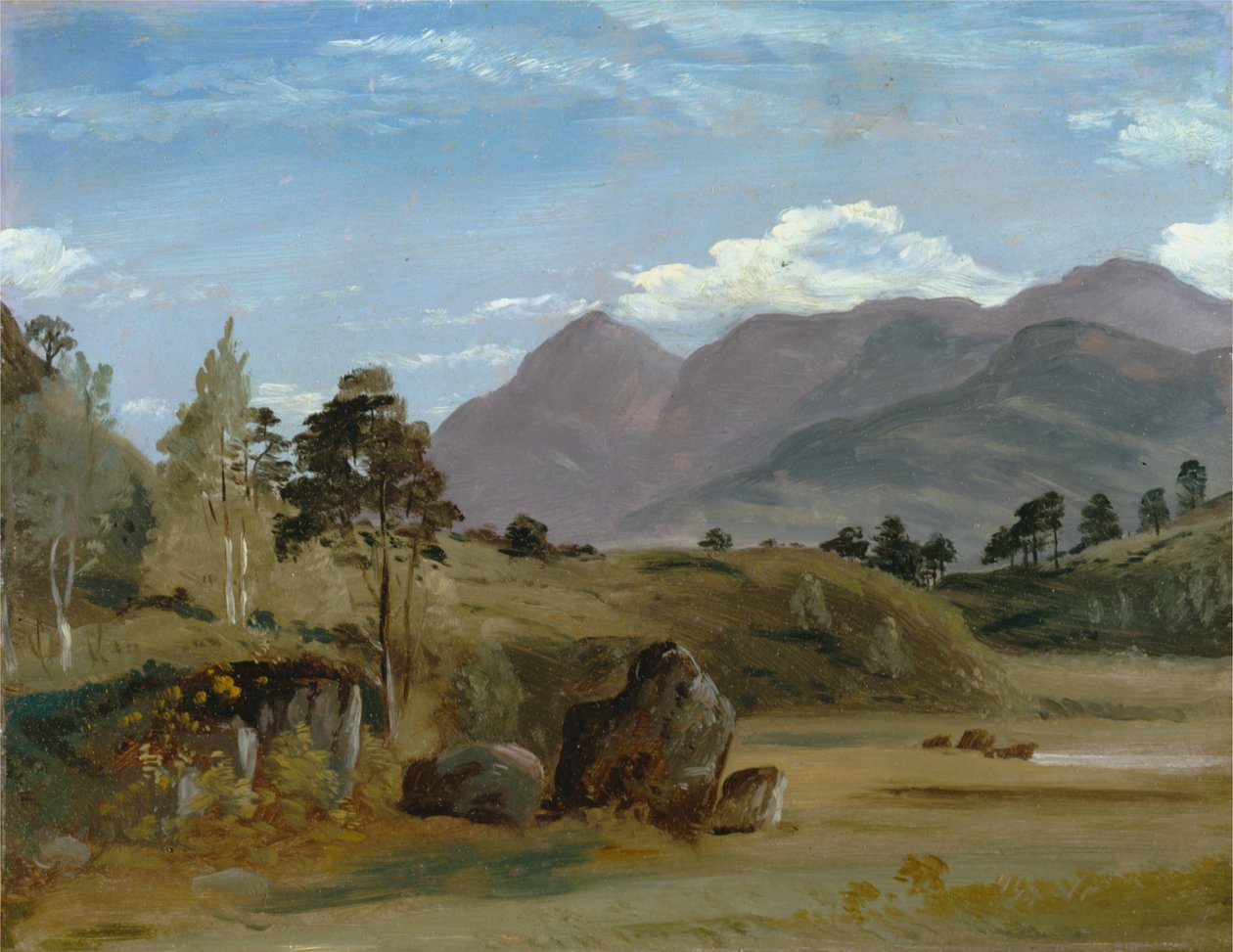 Mountain Landscape, possibly in the Lake District av Lionel Constable