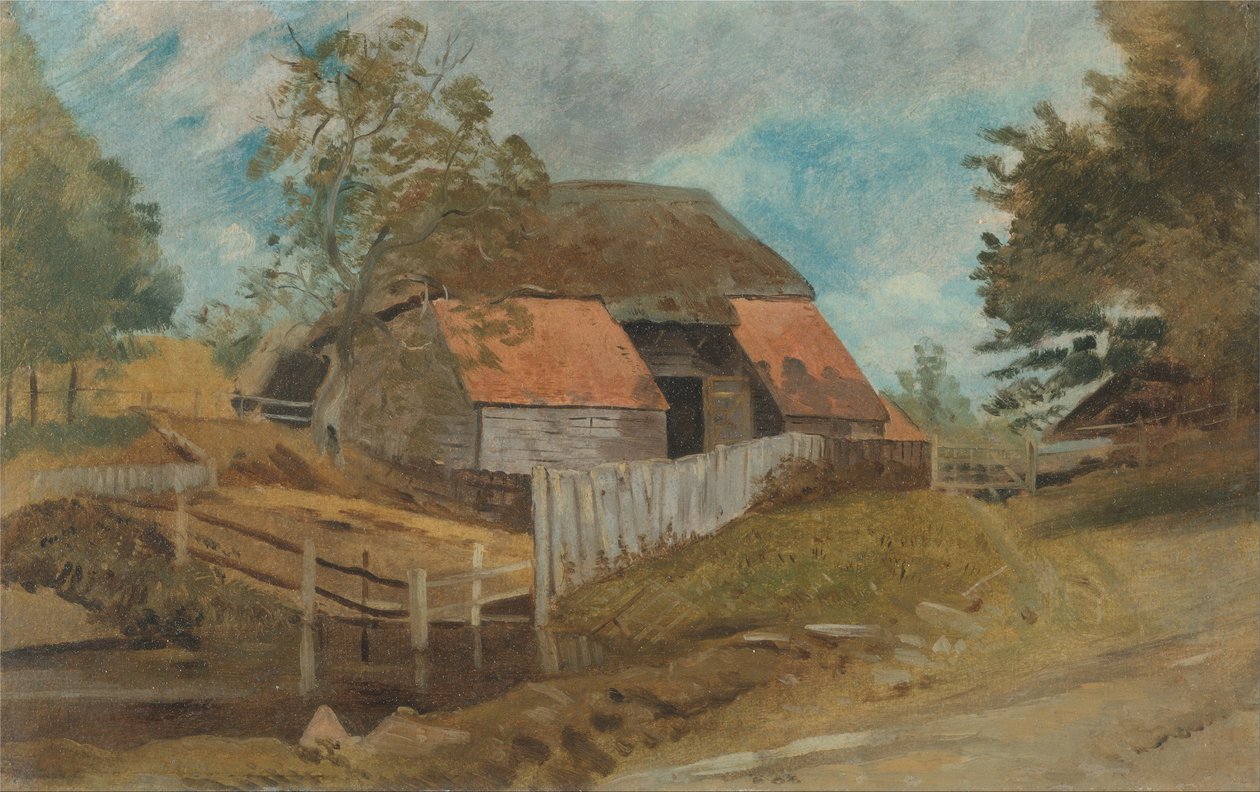 Old barn av Lionel Constable