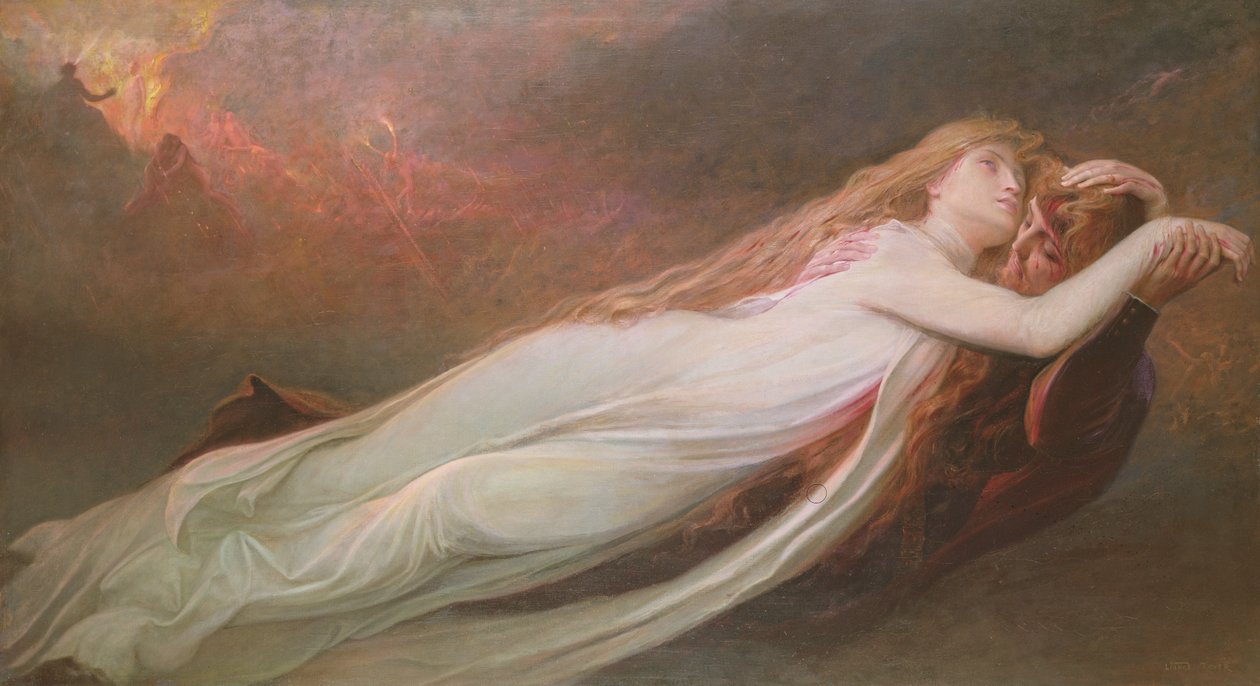 Francesca da Rimini och Paolo Malatesta, ca 1890 av Lionel Noel Royer