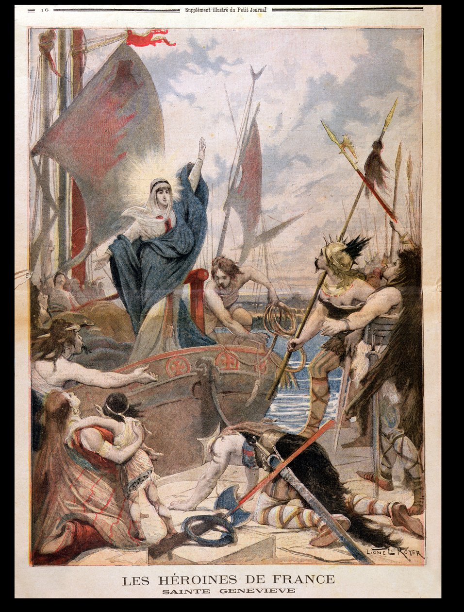 St. Genevieve, från en serie om Frankrikes hjältinnor i 
