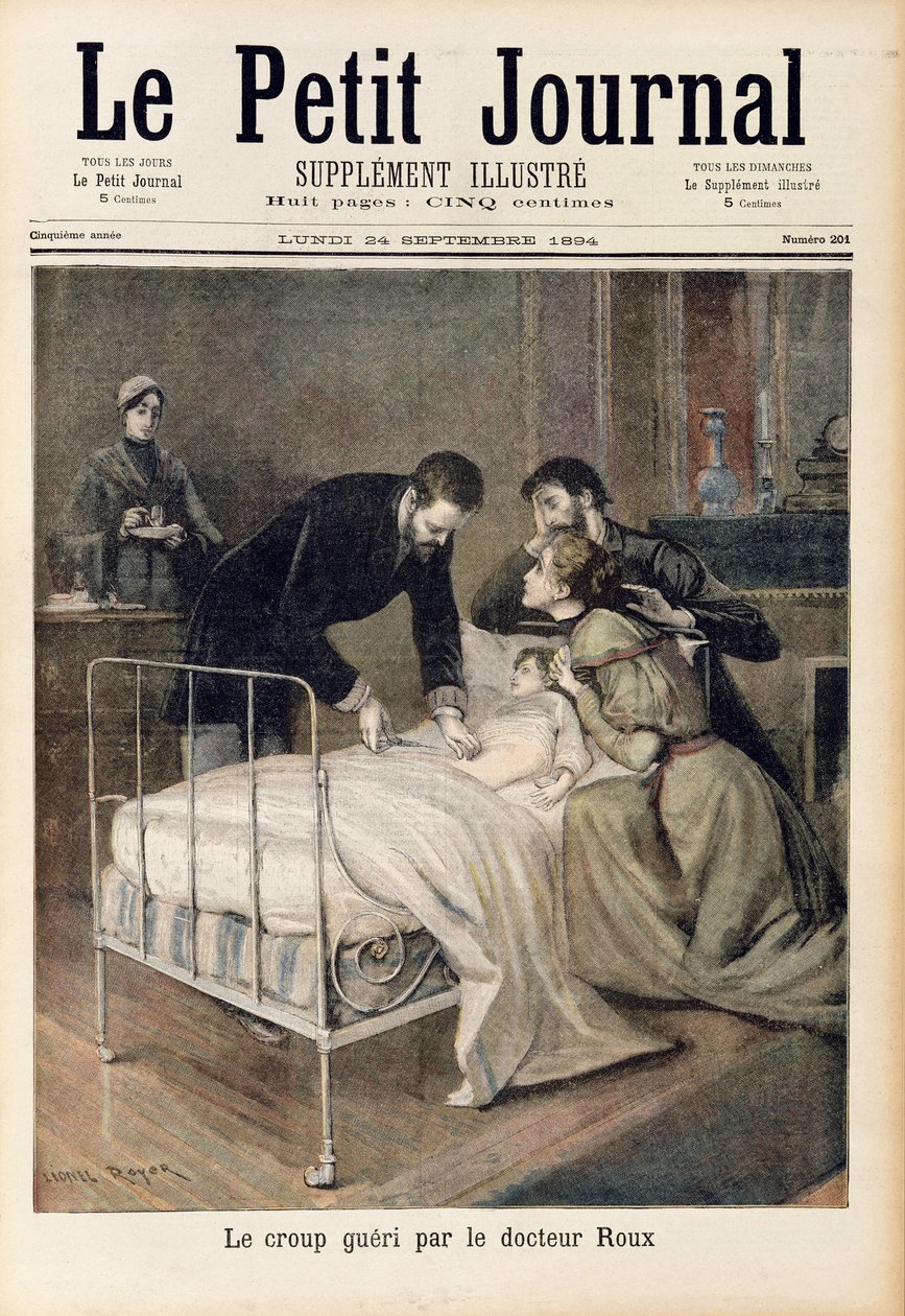 The Croup Cured by Doctor Roux, illustration från 