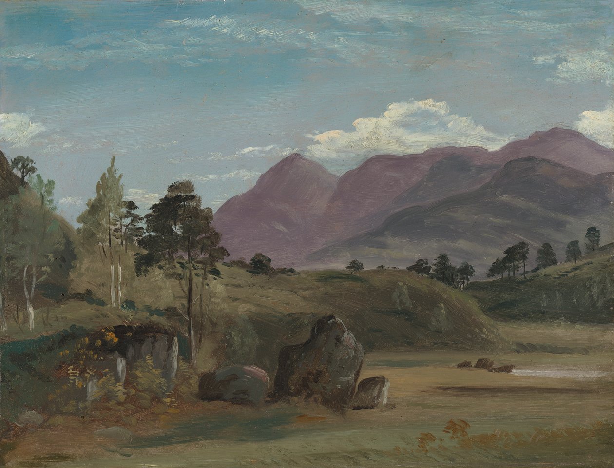 Bergslandskap, möjligen i Lake District av Lionel Constable