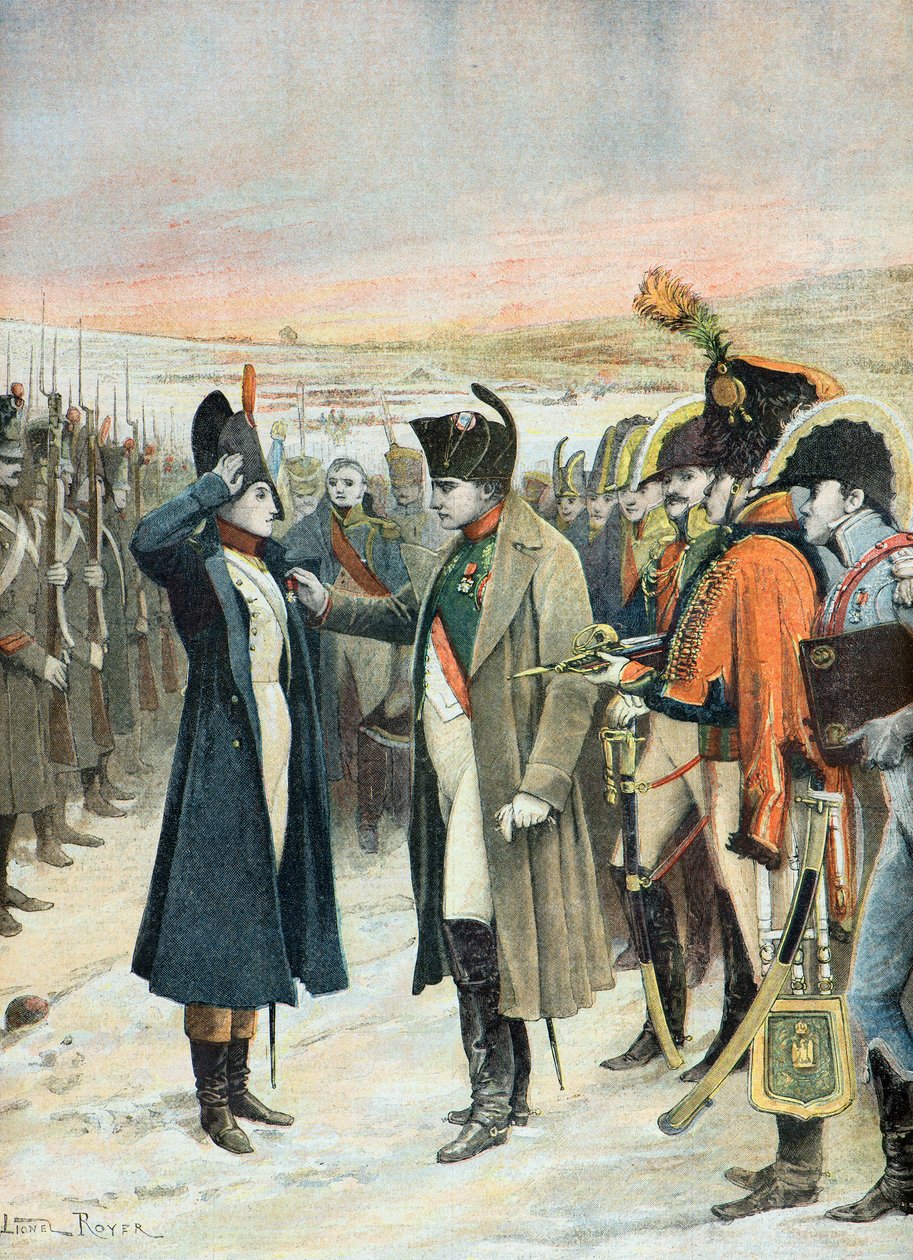 Napoleon dekorerar Marie Jeanne Schellinck 1808 av Lionel Noel Royer