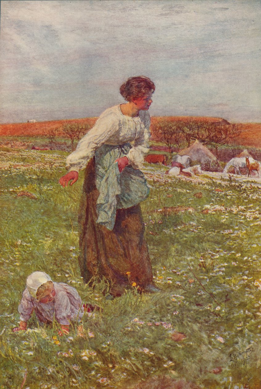 Modern och barnet, c1903, c1915 av Lionel Percy Smythe