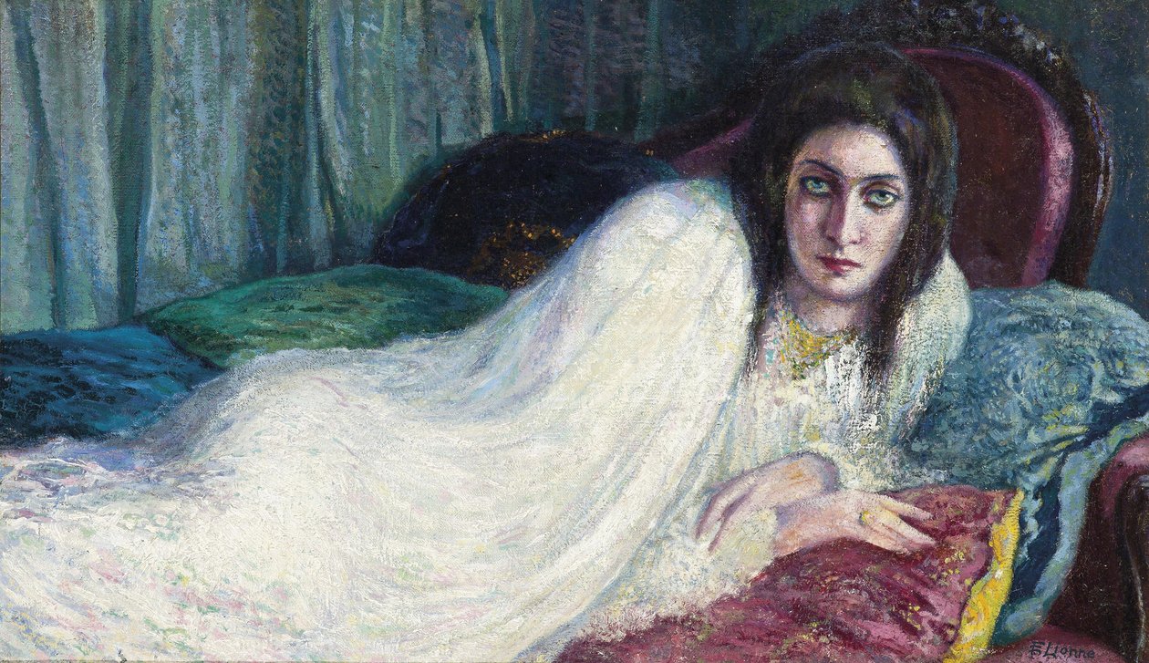 Tjej i soffan Tjej i soffan, ca. 1910. av Lionne