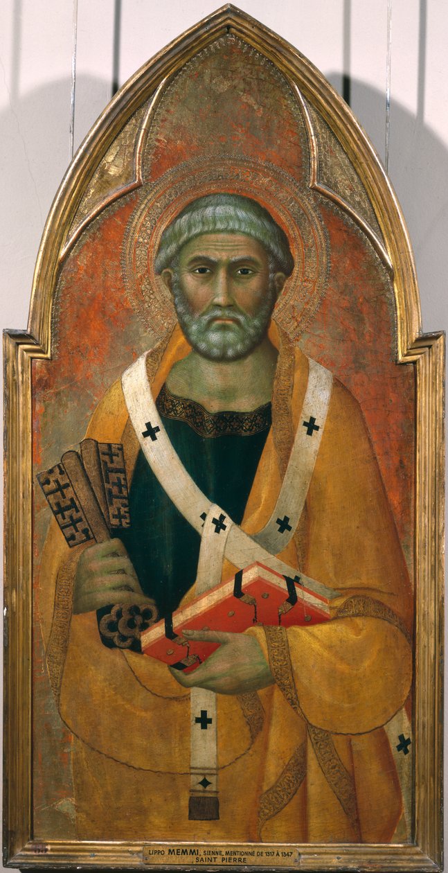 St. Peter, panel fra en polytykon malet til klostret San Francesco de Colle Val d