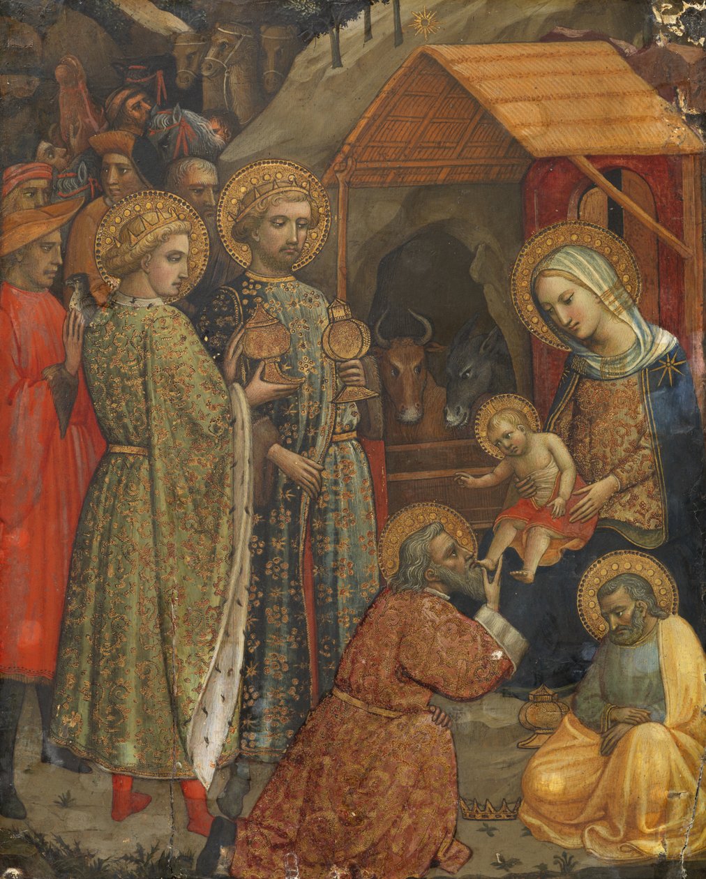 Tillbedjan av Magi, 1400 av Lippo di Andrea