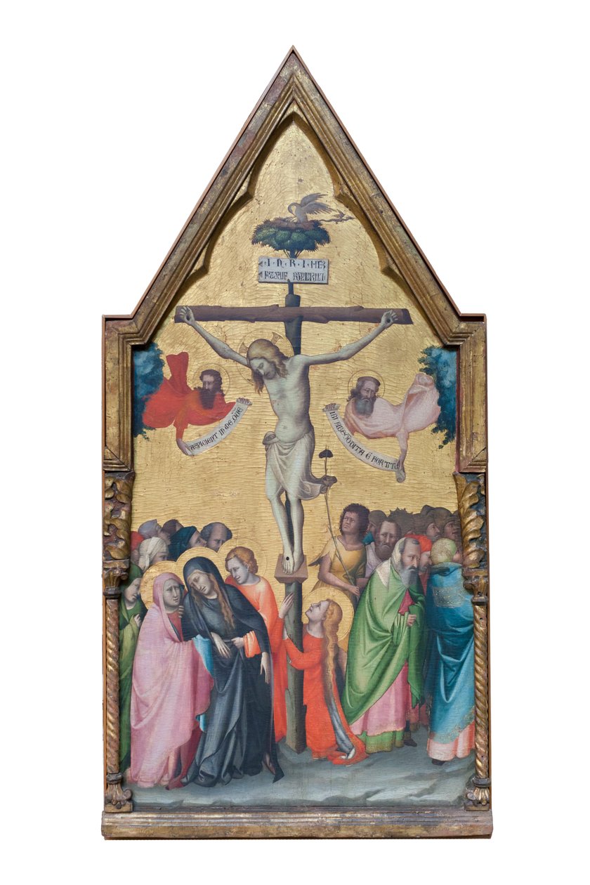 Jesus Kristus korsfäst och i smärta av Lippo di Dalmasio