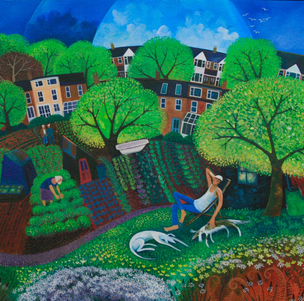 A Casual Approach 2012 (akrylbläck på papper) av Lisa Graa Jensen