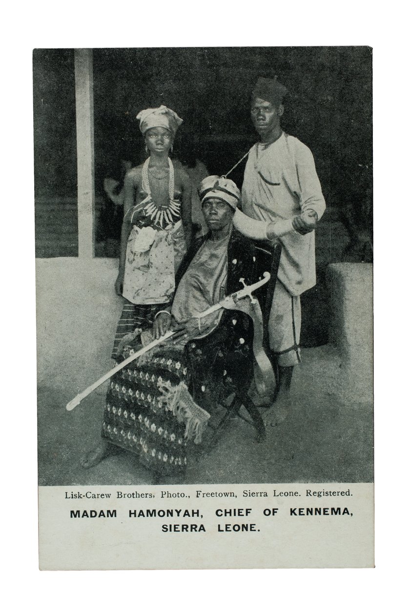 Madam Hamonyah, chef för Kennema, Sierra Leone, c.1905-07 av Lisk Carew Brothers