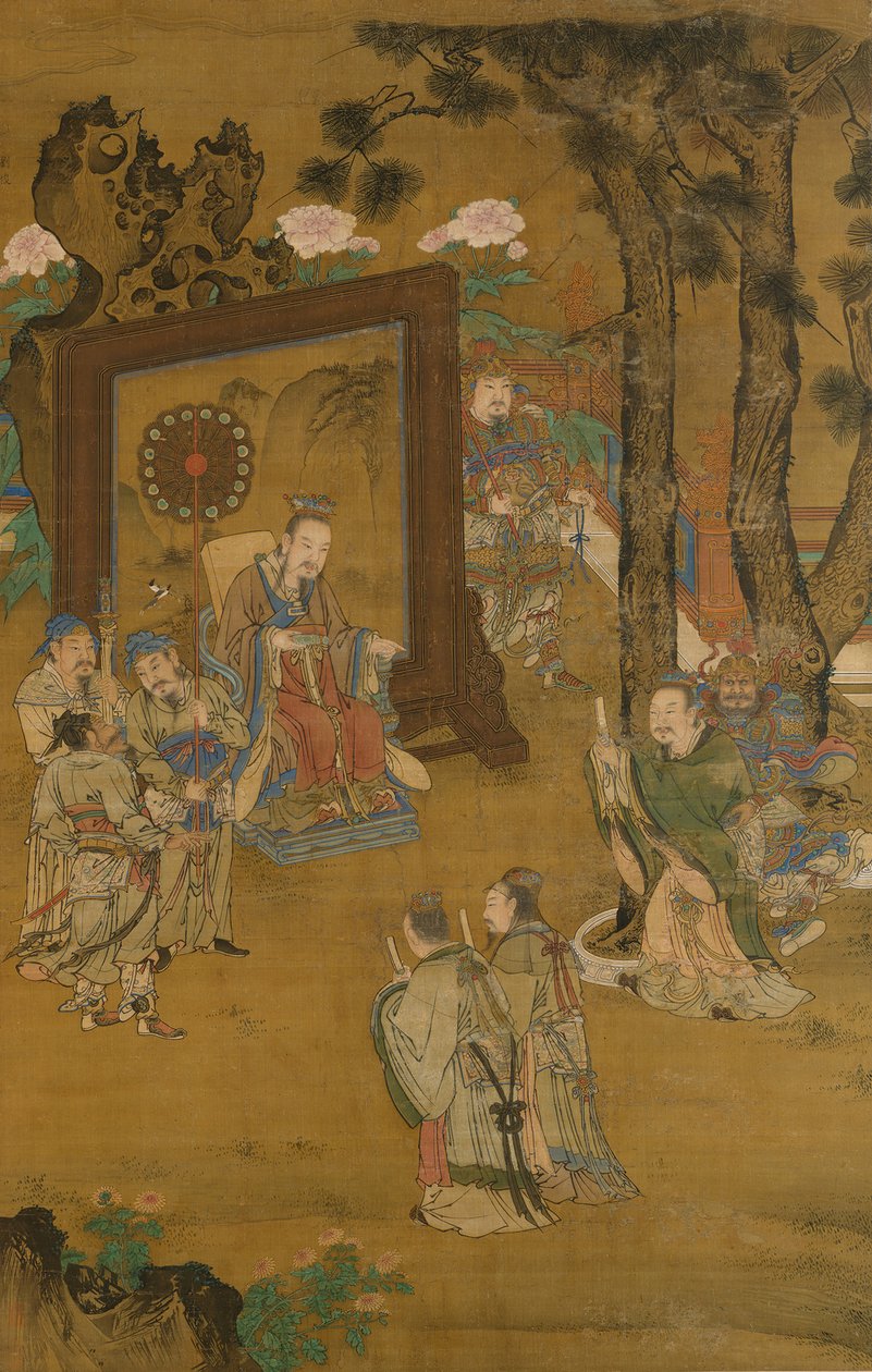 Remonstrerande med kejsaren, sent 1400-tidigt 1500-tal. av Liu Jun