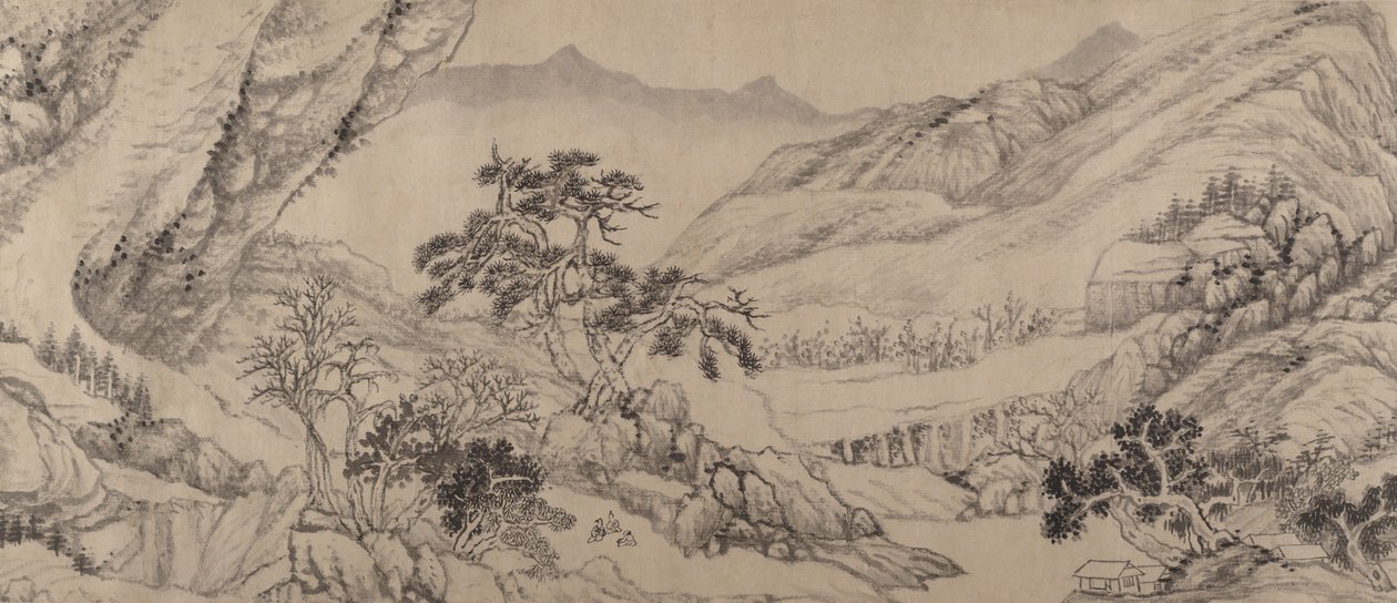 Reser bland bäckar och berg, 1680. av Liu Yu