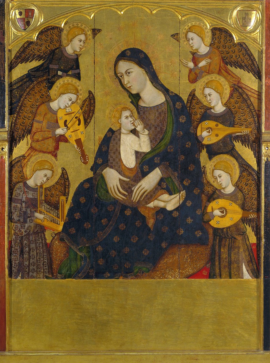 Virgin Suckling the Child av Llorenç Saragossà