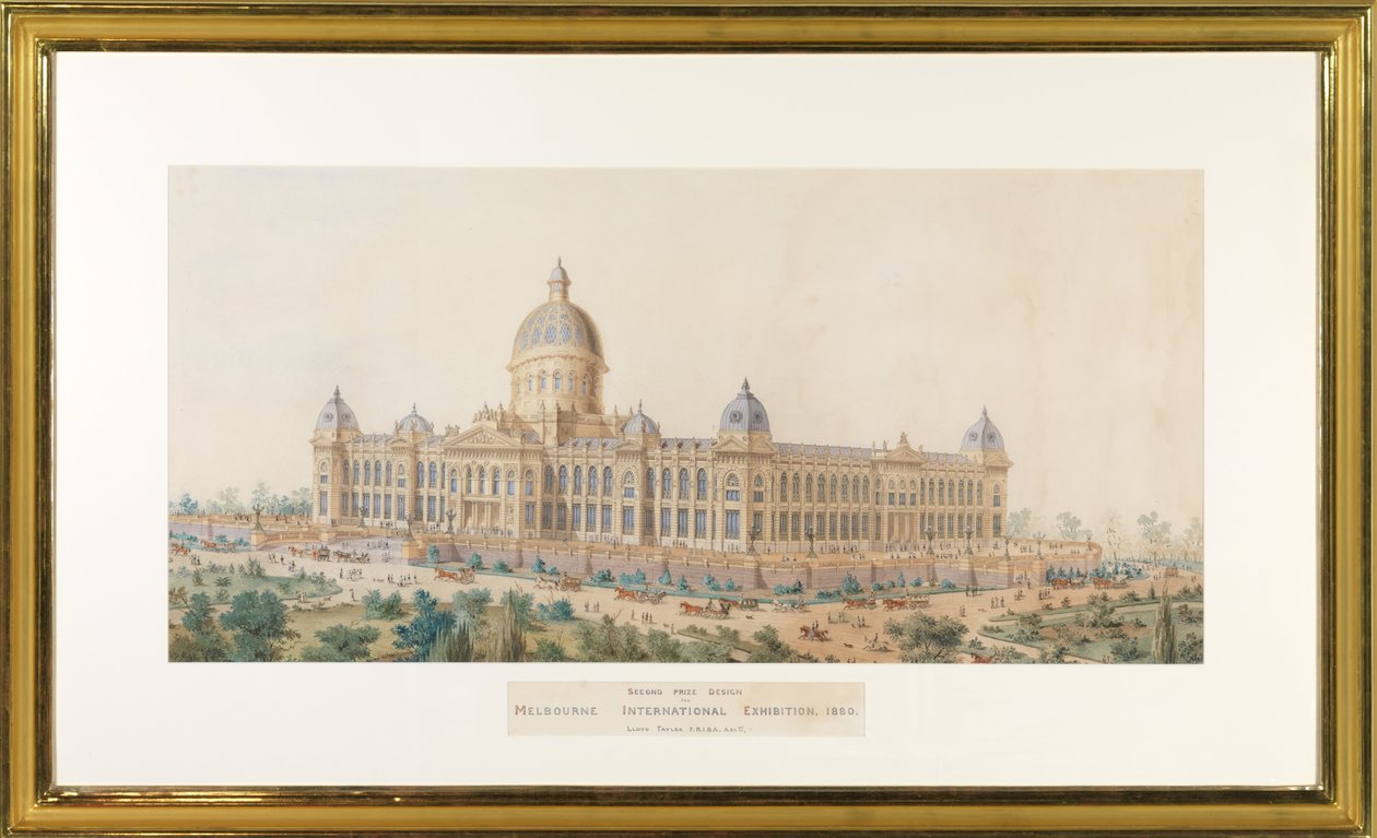 Second Prize Design, Melbourne International Exhibition Building av Lloyd Tayler