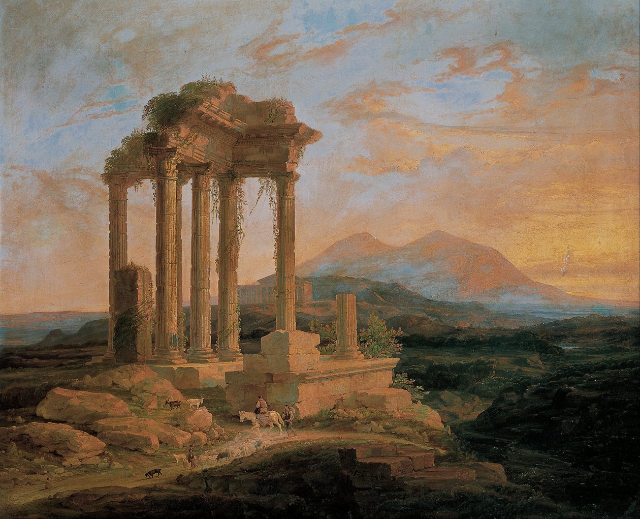 Landscape with Ruins av Lluís Rigalt