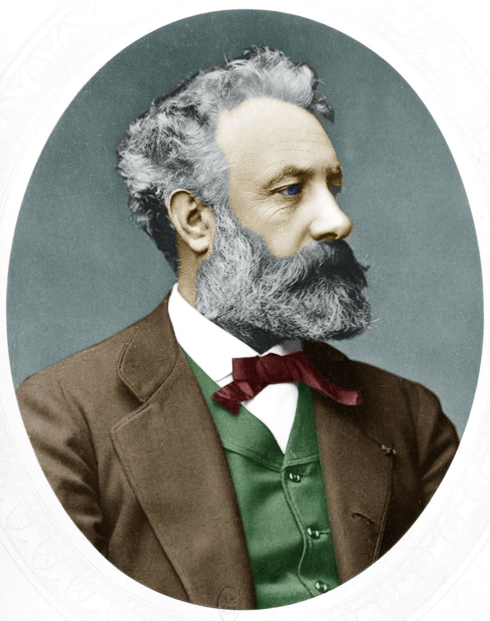 Jules Verne (1828-1905) fransk författare, här 1877 av Lock and Whitfield