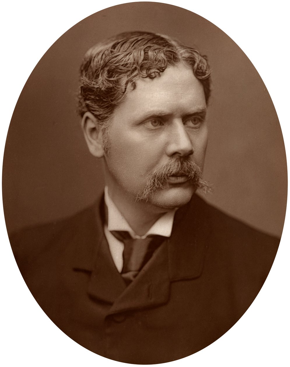 Marcus Stone, konstnär och associerad vid Royal Academy, 1882. av Lock and Whitfield