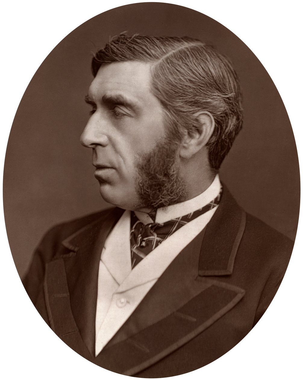 Höger Hon George Joachim Goschen, MP för City of London, 1877. av Lock and Whitfield