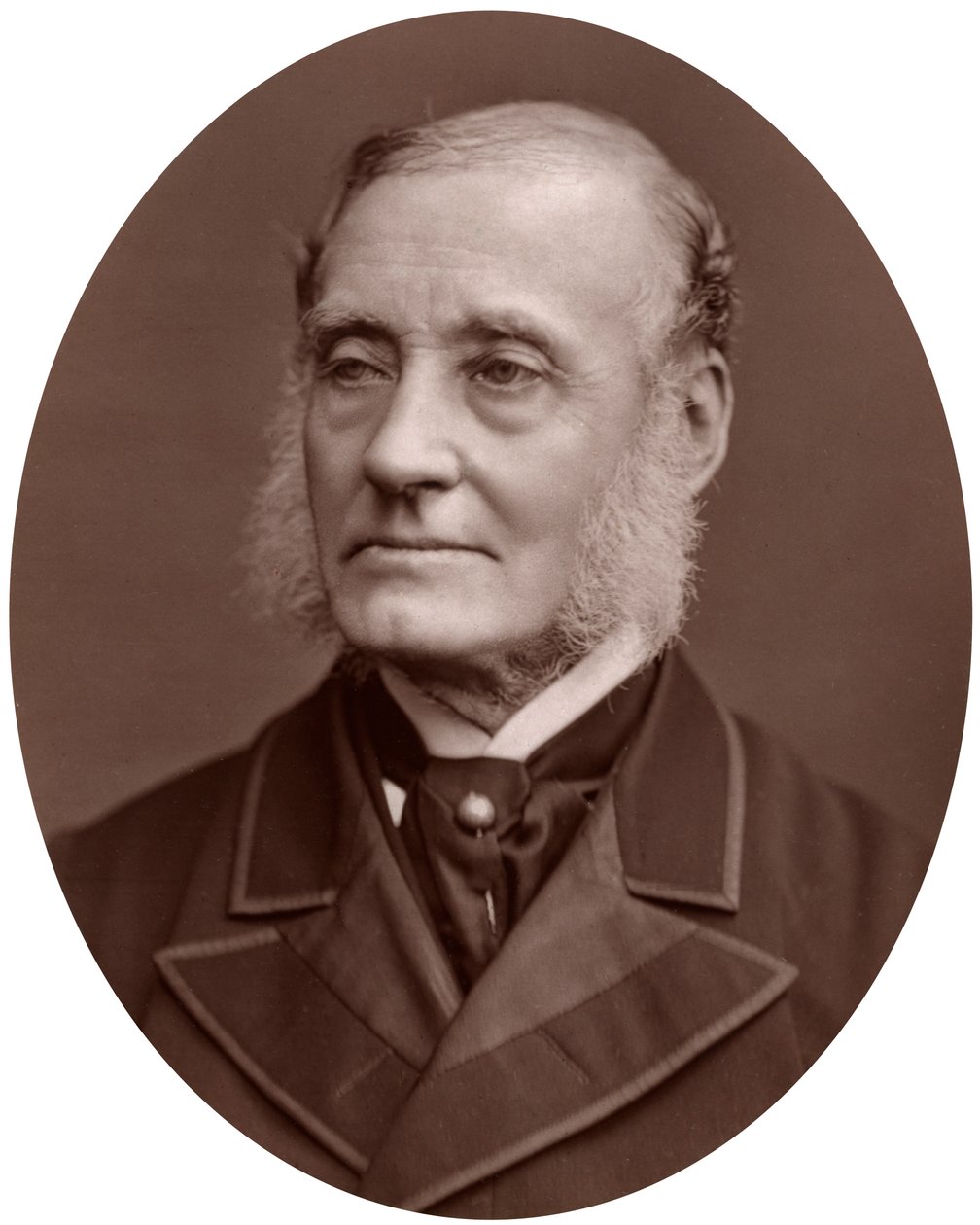 Sir Rutherford Alcock, brittisk diplomat och president för Royal Geographical Society, 1877. av Lock and Whitfield