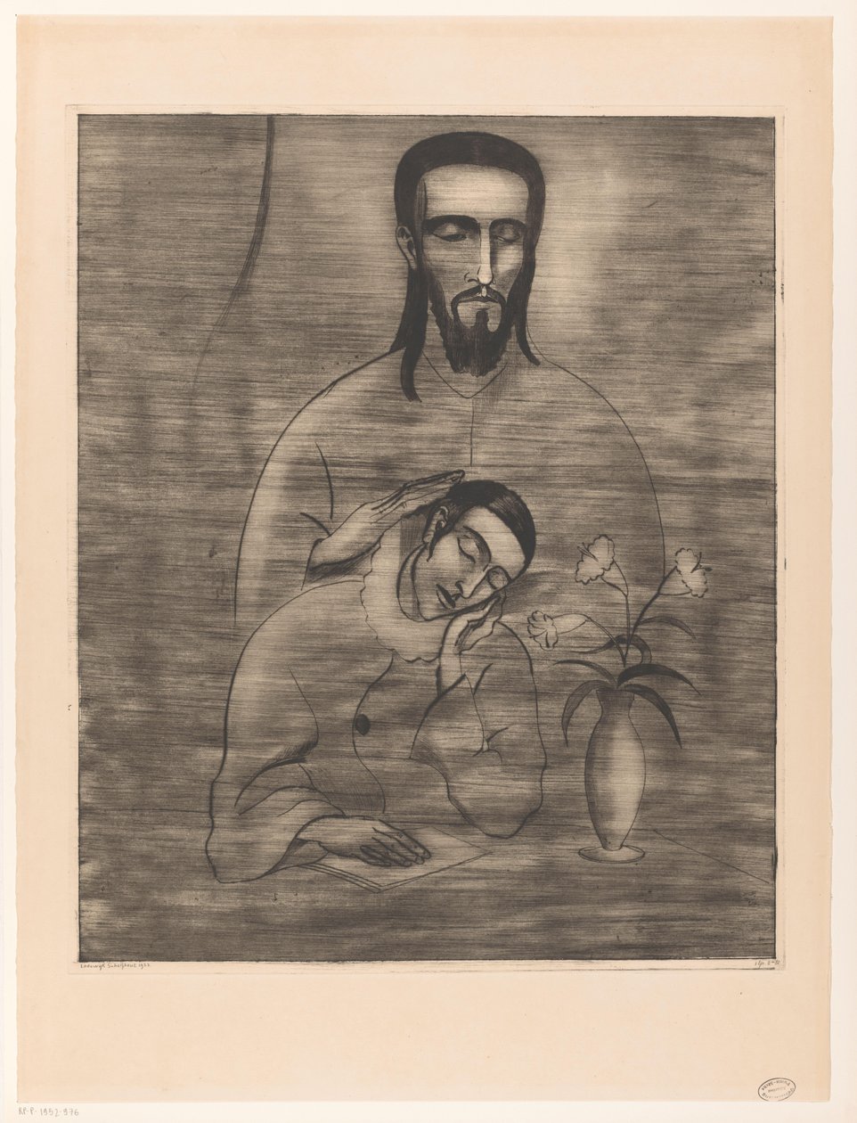 Pjerrot i Christus Pierrots dröm (originaltitel) av Lodewijk Schelfhout (signed by artist)