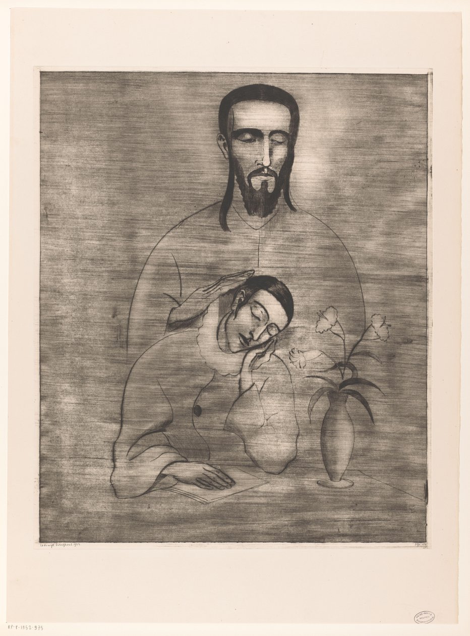 Pjerrot i Christus Pierrots dröm (originaltitel) av Lodewijk Schelfhout (signed by artist)