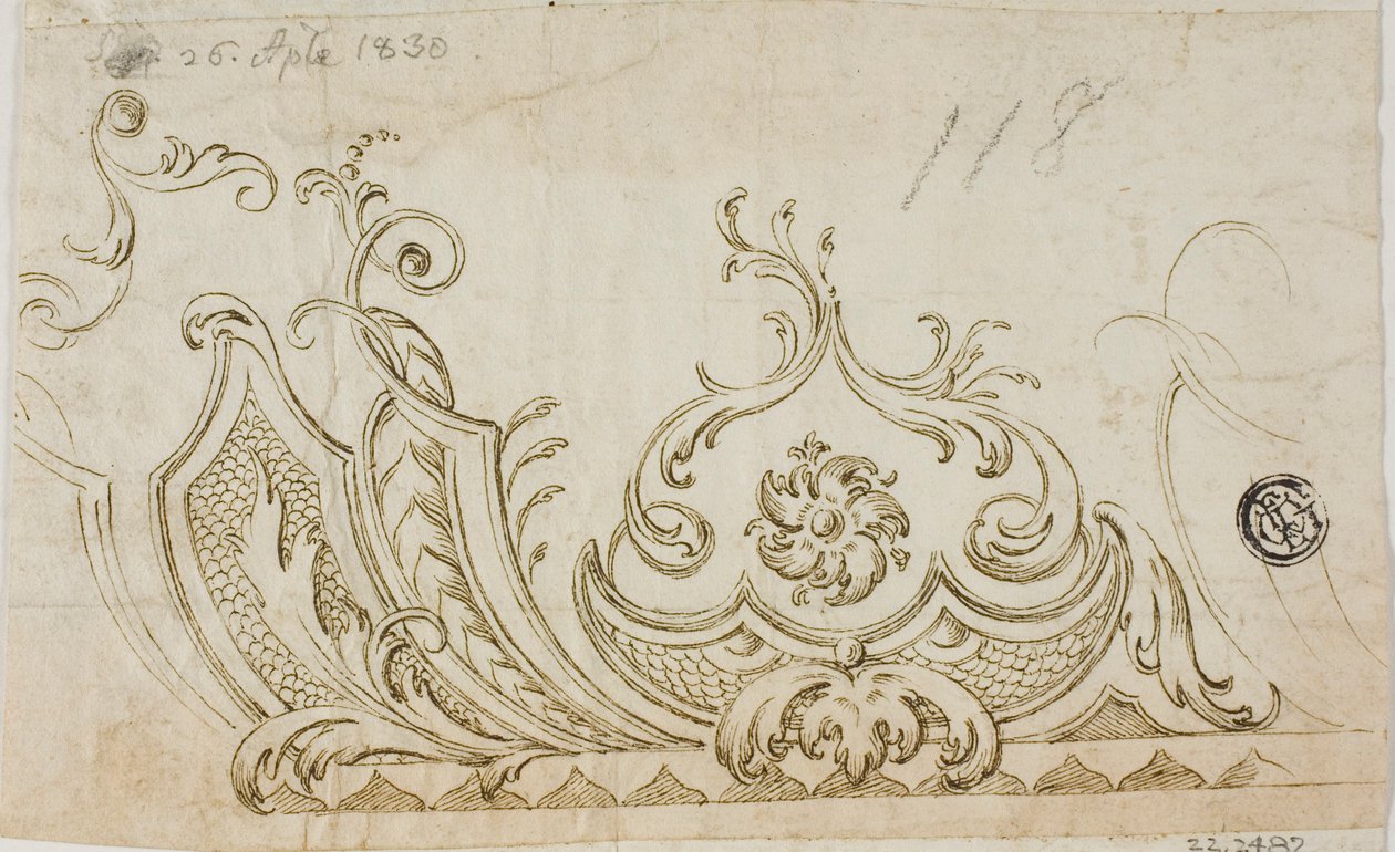 Dekorativ design av Lodovico Carracci