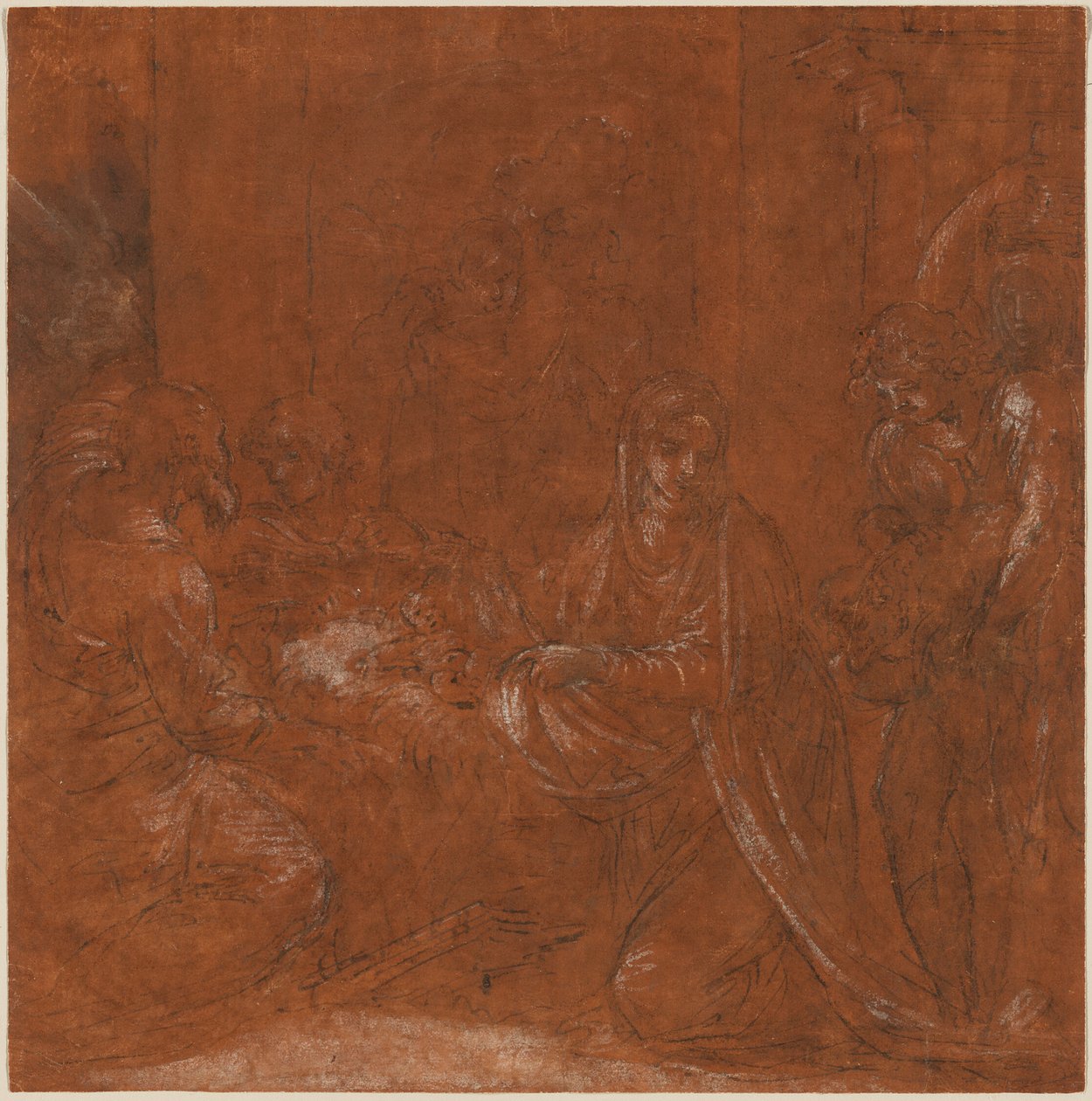 Herdarnas tillbedjan av Lodovico Carracci
