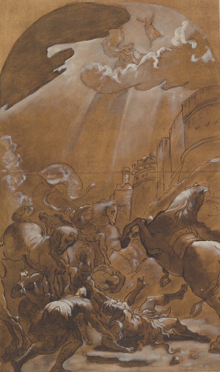 Sankt Paulus omvändelse, ca. 1587-89. av Lodovico Carracci