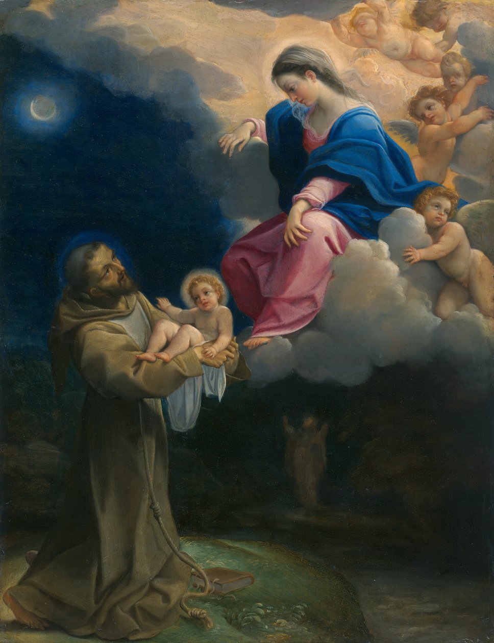 Den helige Franciskus vision av Lodovico Carracci