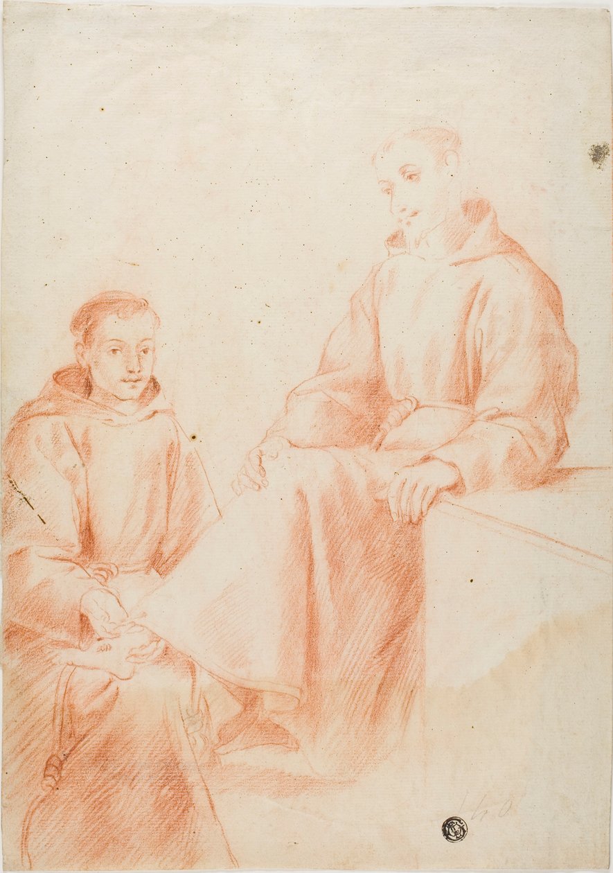 Två munkar av Lodovico Carracci