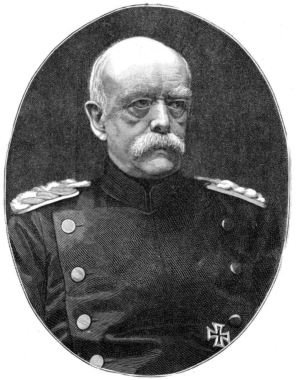Otto von Bismarck, tysk statsman från 1800-talet, 1900. av Adolf Charlemagne