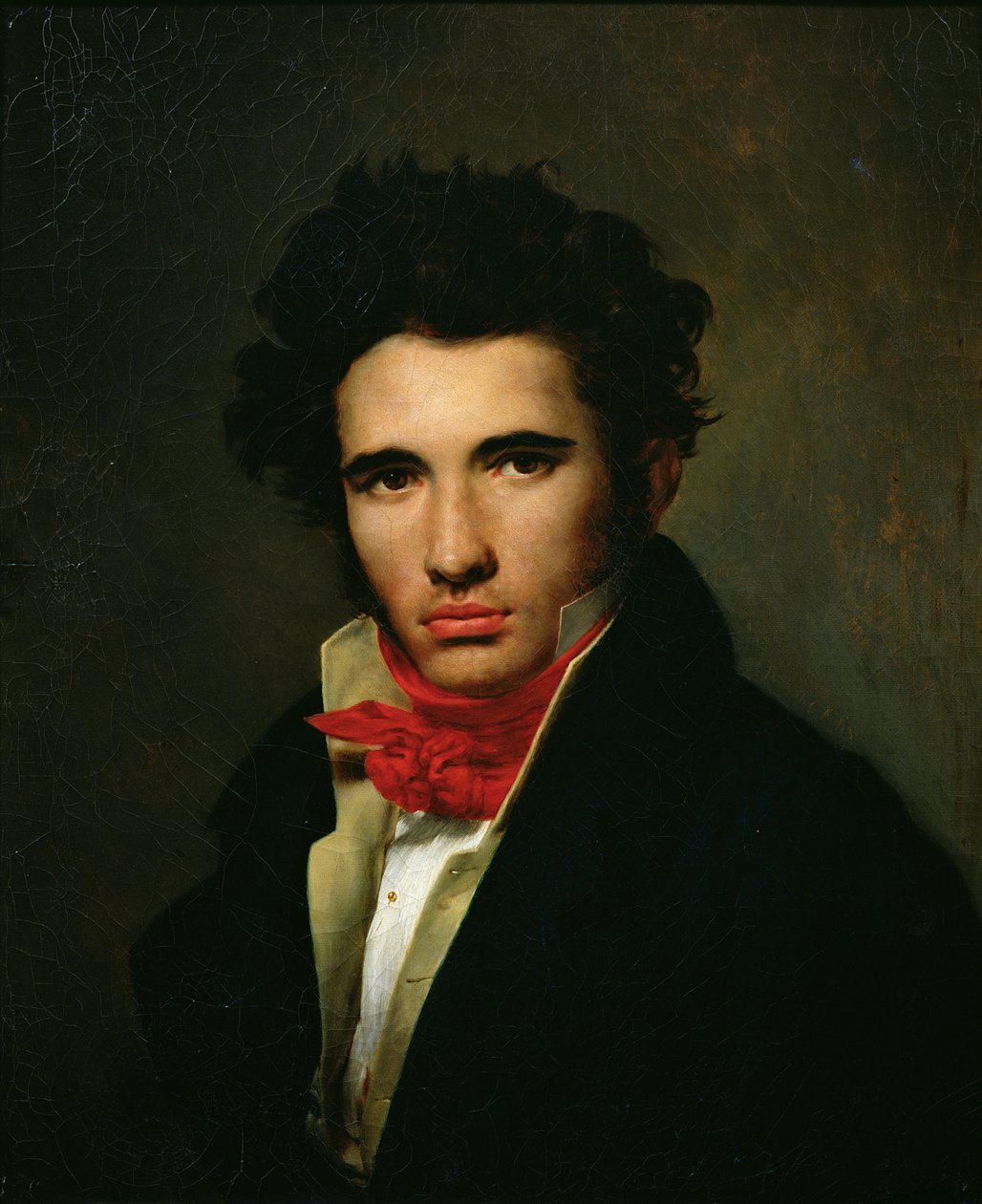 Självporträtt, ca 1818 av Léon Cogniet
