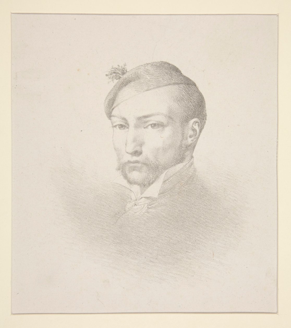 Porträtt av Gericault av Léon Cogniet