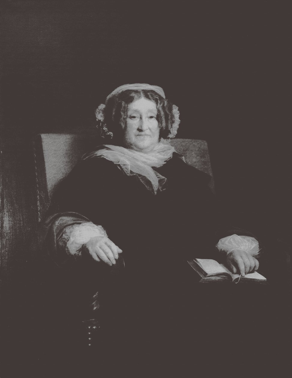 Porträtt av Madame Clicquot, mellan 1851 och 1860 av Léon Cogniet
