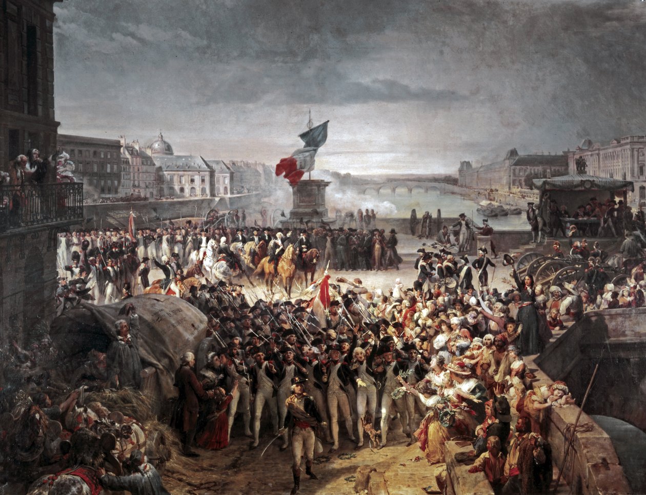 Paris nationalgarde ansluter sig till armén. september 1792 av Léon Cogniet